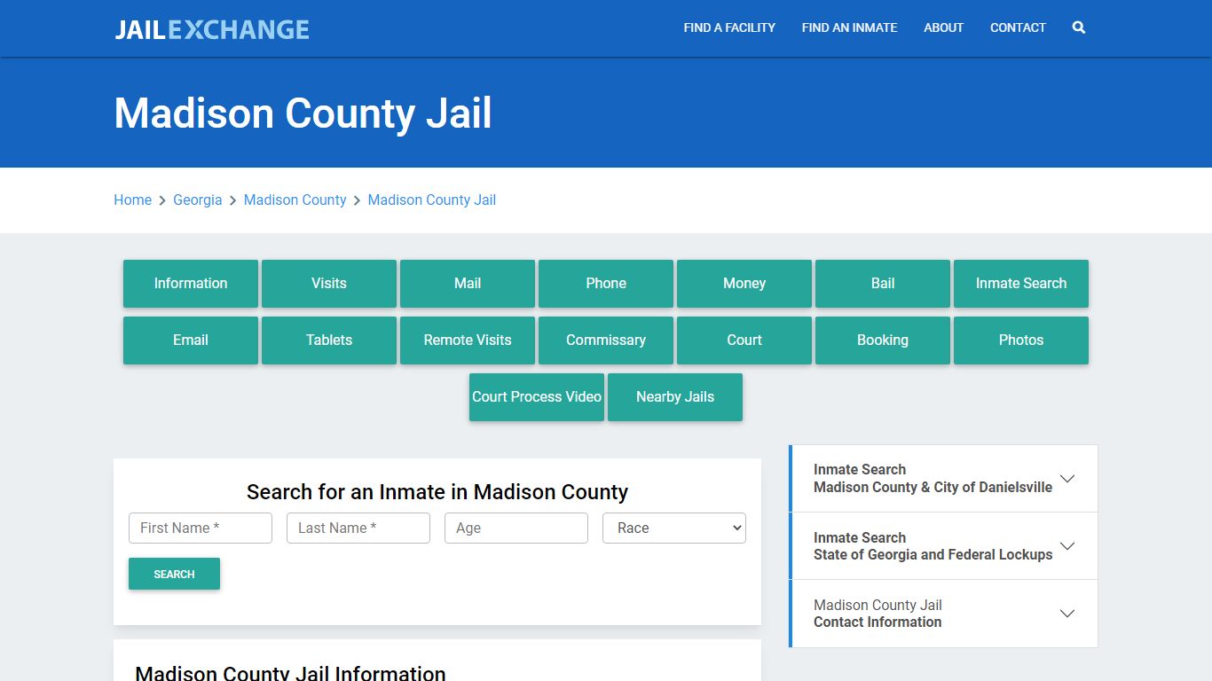 Madison County Jail Roster Lookup, GA, Inmate Search